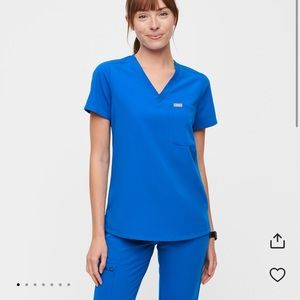 Figs Scrub Set Royal Blue